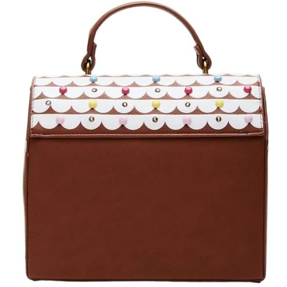BRAND NEW Adorable BETSEY JOHNSON Kitsch Gingerbread House Purse Bag LIGHTS UP! - Picture 11 of 11